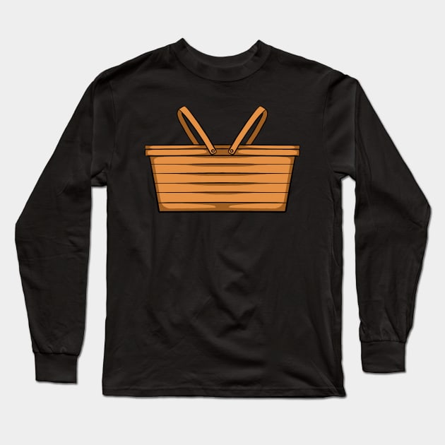 Picnic Basket Long Sleeve T-Shirt by fromherotozero